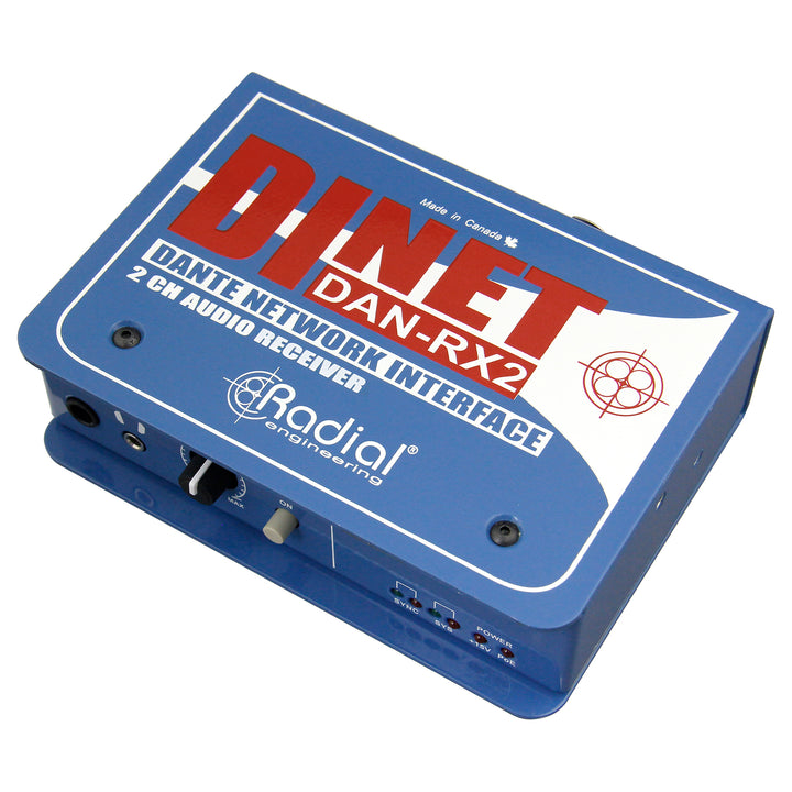 Radial DiNET DAN-RX2 2-Channel Dante Network Receiver