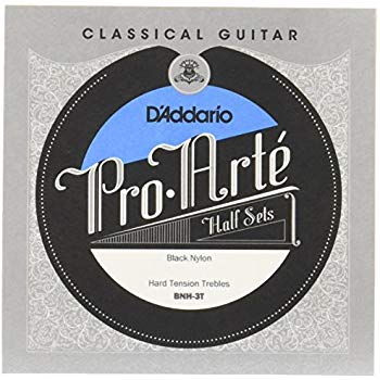 D'Addario BNH-3T - 1/2 SET CLAS GTR BLK NYL HARD