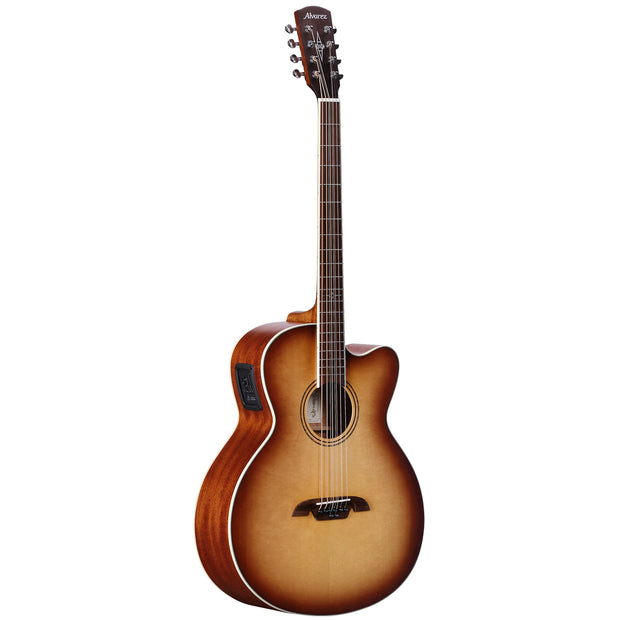 Alvarez ABT60CE-8 - Artist Baritone 8-String Acoustic Guitar w/ Cutaway - Shadowburst