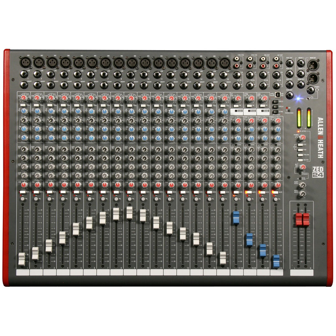 Allen & Heath ZED-24 Mixer - 16 Mono / 4 Stereo with USB