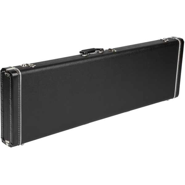 Fender Deluxe Bass VI Case - Black with Red Plush Interior