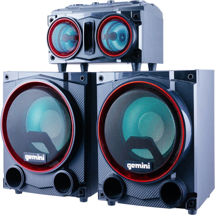 Gemini GSYS-2000 Bluetooth Home Party System with Dual 8'' Woofers and Dual 2'' Drivers