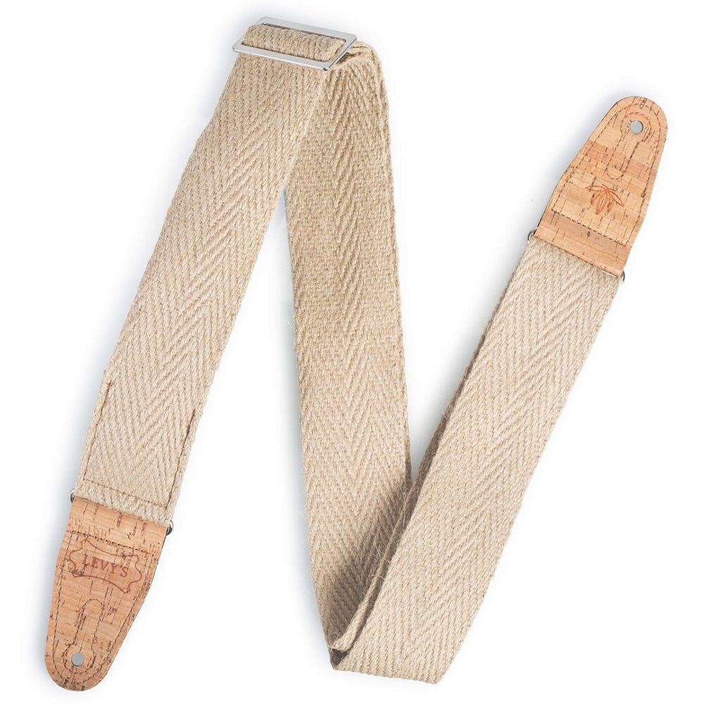 Levy’s MH8P-NAT Hemp Guitar Strap with Natural Cork Ends