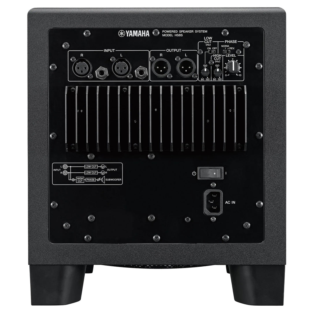 Yamaha HS8S Powered 8" Studio Subwoofer - Black