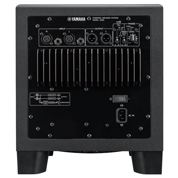 Yamaha HS8S Powered 8" Studio Subwoofer - Black