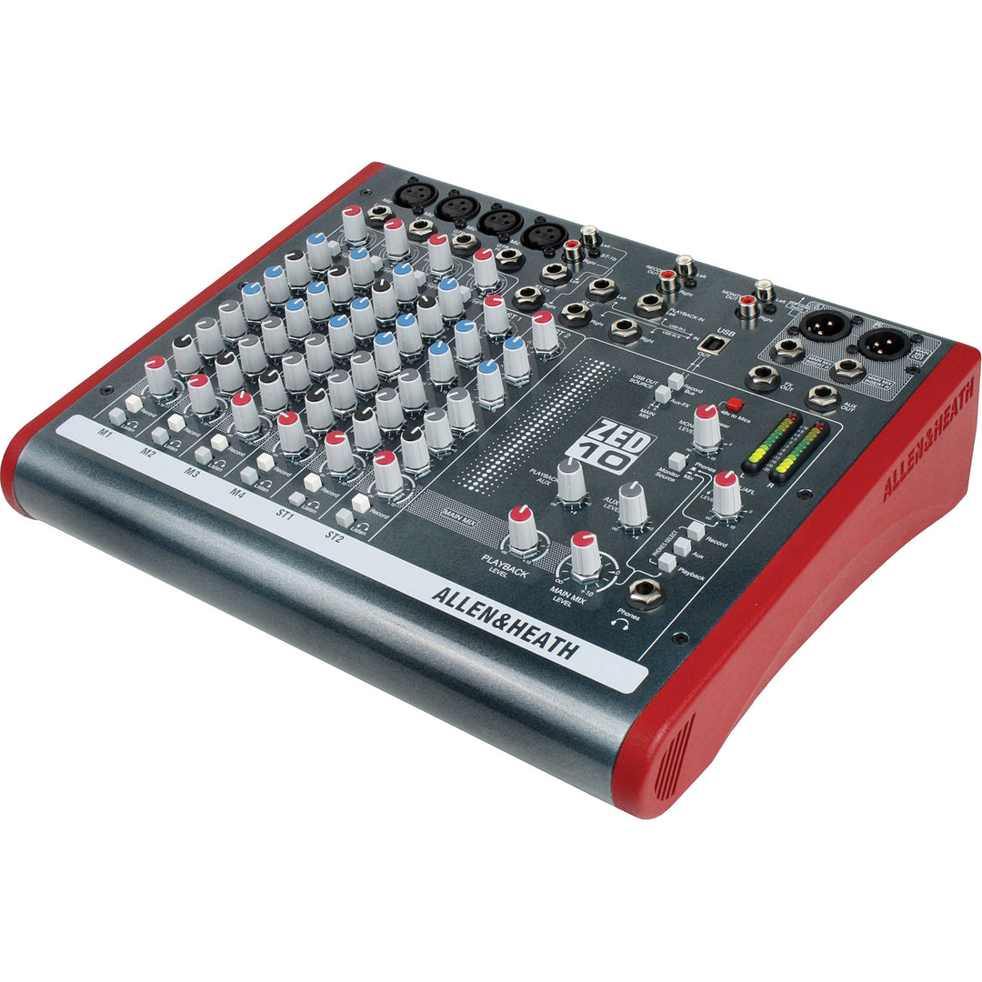 Allen & Heath ZED-10 Mixer - 4 Mono / 2 Stereo with USB