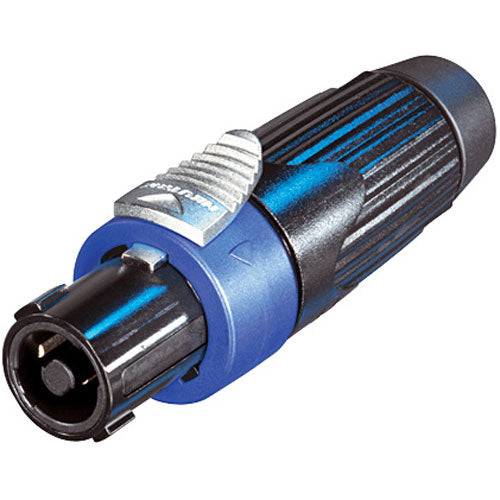 Neutrik NLT4FX-BAG - Black Female Inline Speakon -4 Pole with Silver Contacts