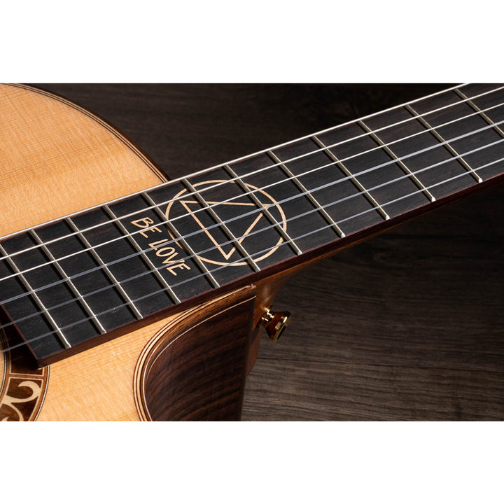 Taylor Guitars Jason Mraz Signature Model (JMSM), Indian Rosewood Back and Sides, West African Crelicam Ebony Fretboard, ES-N ® Electronics, Soft Cutaway with Taylor Deluxe Hardshell Brown Case