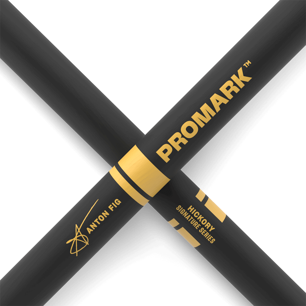 Promark TXAFW-AG -Promark Anton Fig Signature Activegrip 595 Hickory Drumsticks