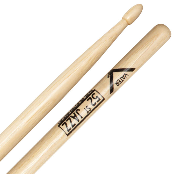 Vater VH52JW - Vater American Hickory 52nd Street Jazz-Wood Tip Drumsticks
