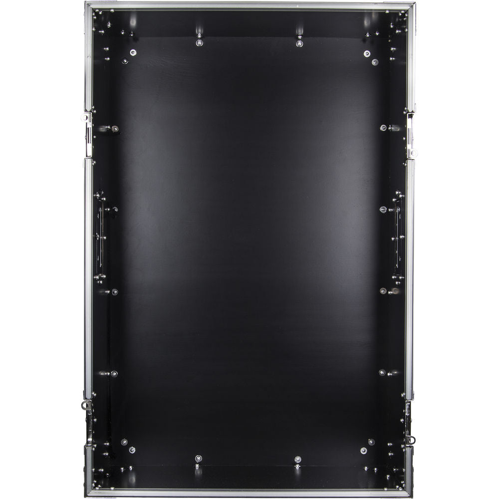 Odyssey FZ1416WDLX-II Deluxe Pro Combo Rack w/ Two Side Tables & Casters - 14U Over 16U