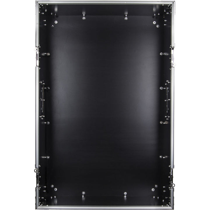 Odyssey FZ1416WDLX-II Deluxe Pro Combo Rack w/ Two Side Tables & Casters - 14U Over 16U