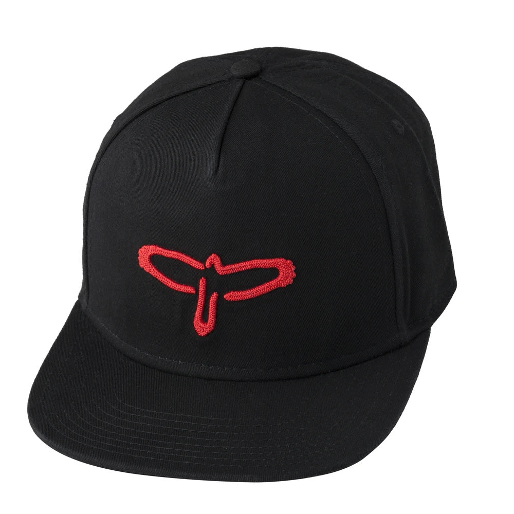 PRS Hat, Baseball Flat Bill, Red Bird Logo , Black