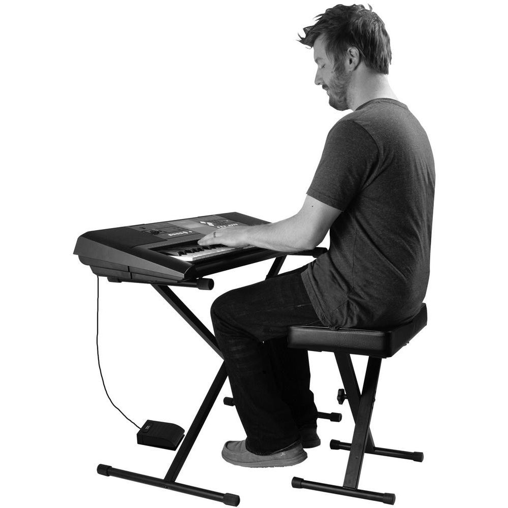 On-Stage KPK6520-BB Keyboard Stand and Bench Pack w/ Pedal