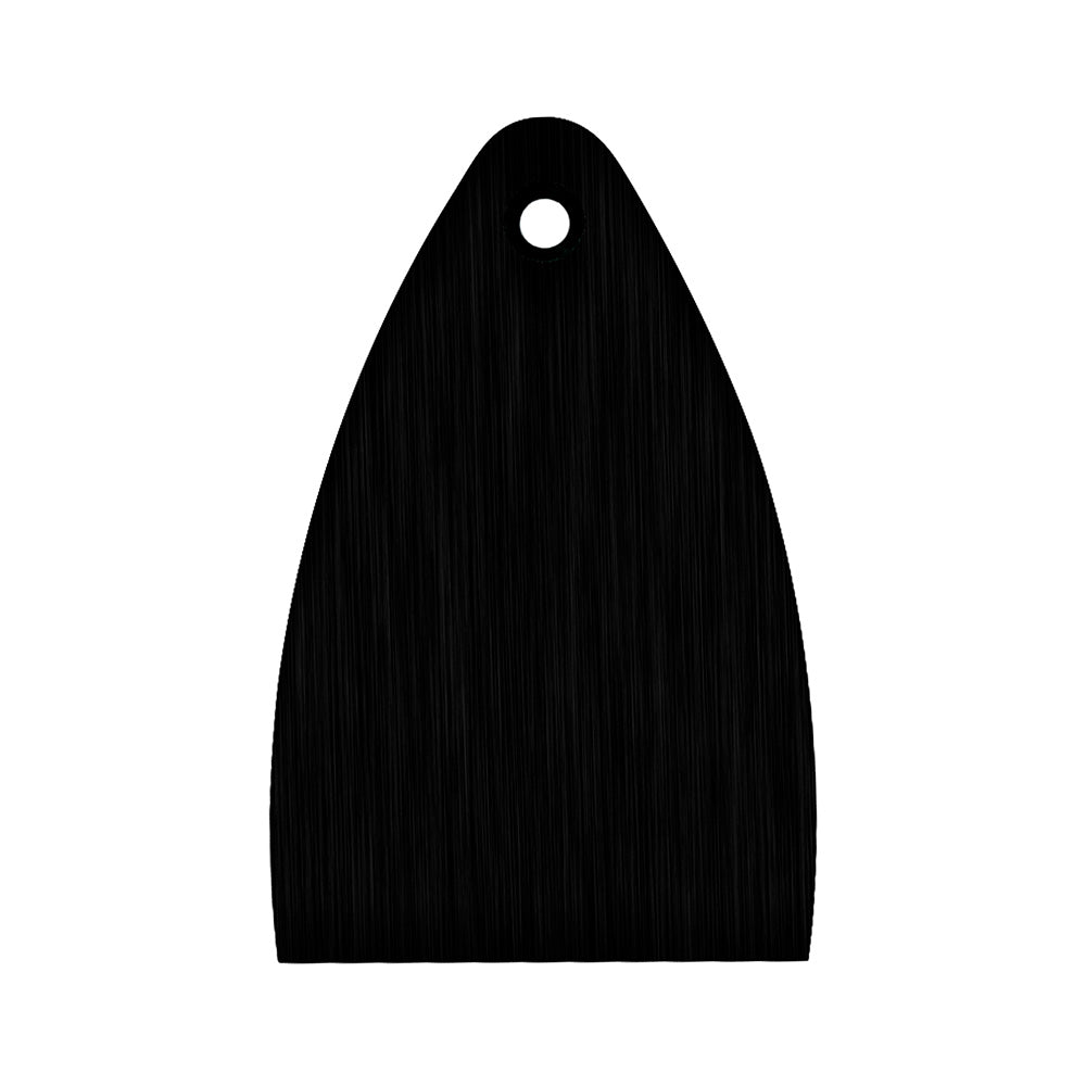 PRS Truss Rod Cover, Black Anodized Aluminum, Blank, Fits Core, CE & S2 (Ex. Floyd Equipped))