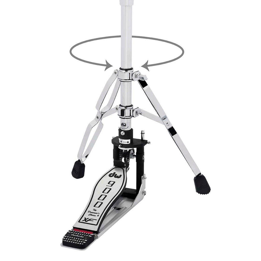DW CP9500TBXF 9000 Series XF Extended Footboard 2-Leg Hi-Hat Stand