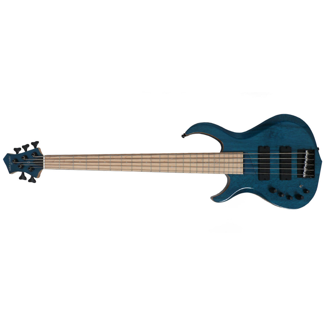 Sire Marcus Miller M2 5-String 2nd Gen Electric Bass Guitar (Transparent Blue) Left-Handed