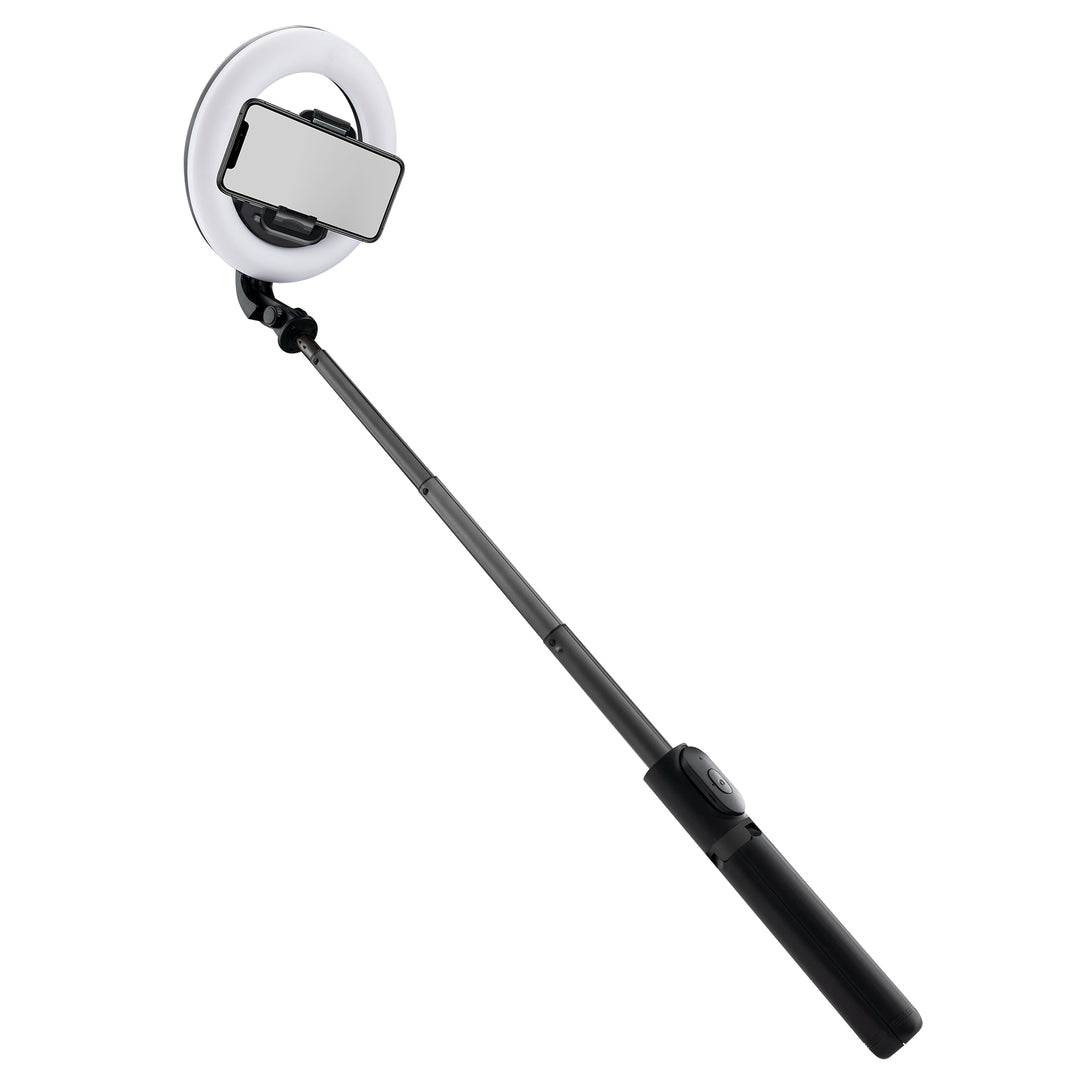 Mackie mRING-6 Battery-Powered Ring Light w/ Convertible Selfie Stick Stand & Remote - 6"