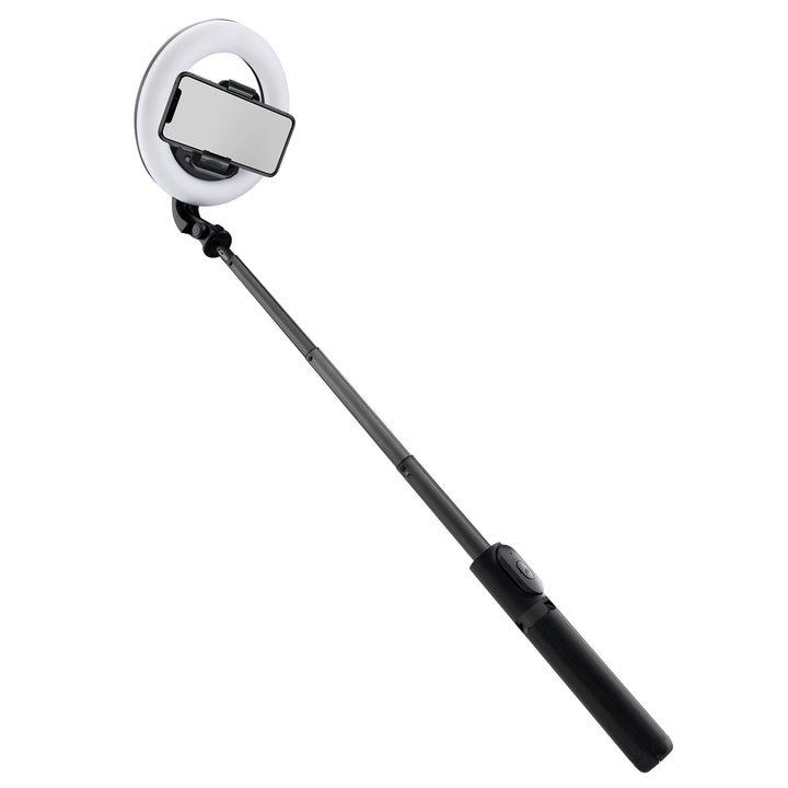 Mackie mRING-6 Battery-Powered Ring Light w/ Convertible Selfie Stick Stand & Remote - 6"