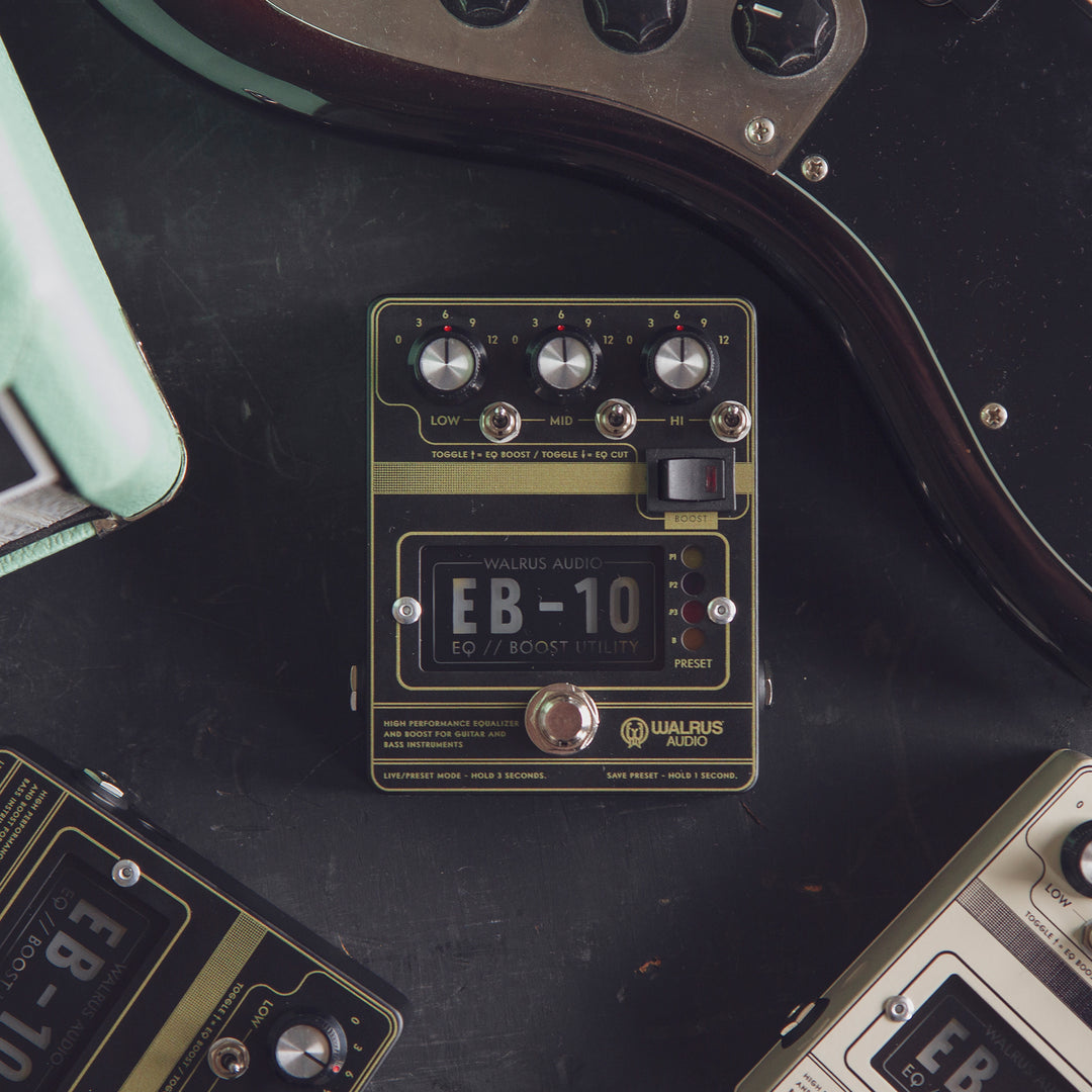 Walrus Audio EB-10 Preamp EQ Boost Guitar Effect Pedal - Black