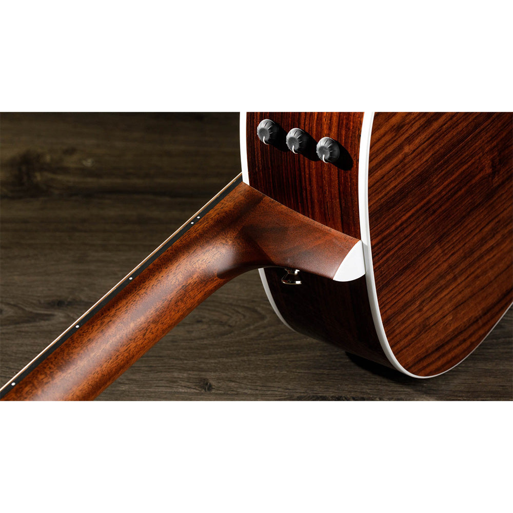 Taylor Guitars 417e, West African Crelicam Ebony Fretboard, Expression System ® 2 Electronics, Non-cutaway with Taylor Deluxe Hardshell-Western Floral Case