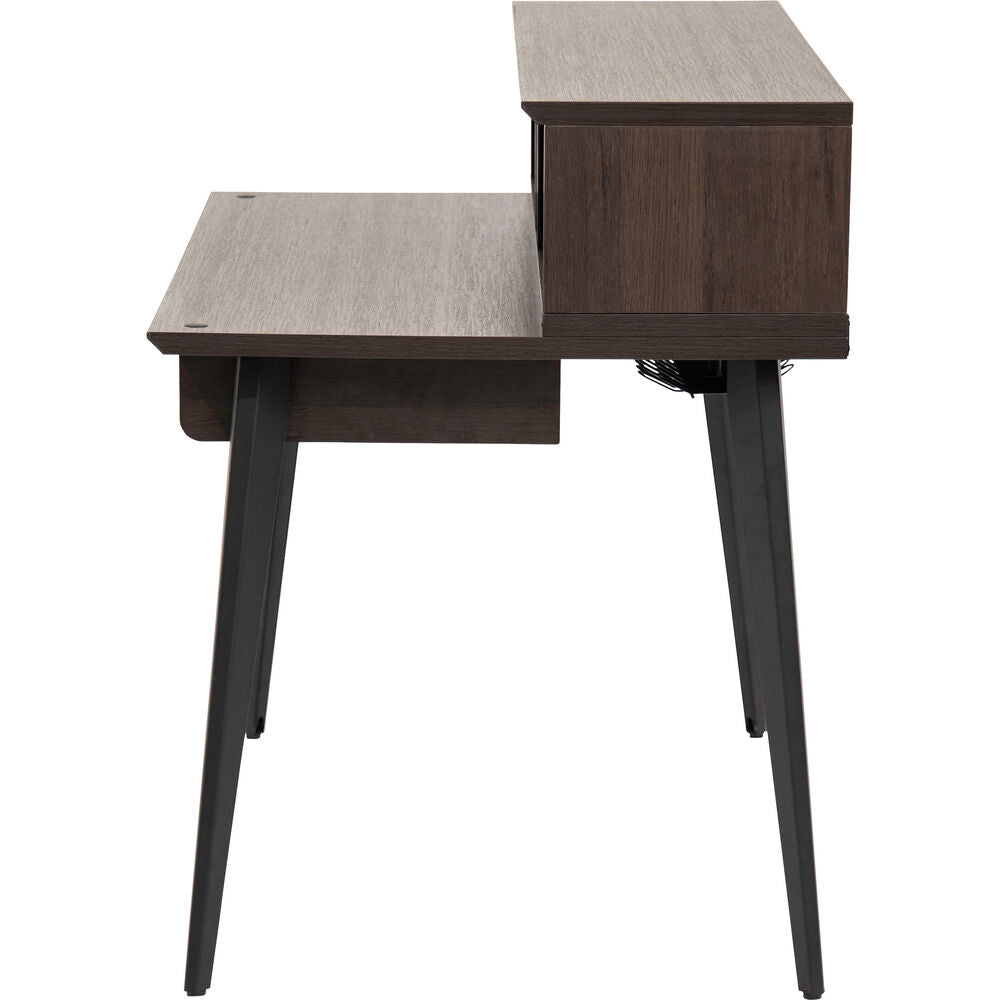 Gator Elite Furniture Series Main Desk - Dark Walnut Brown
