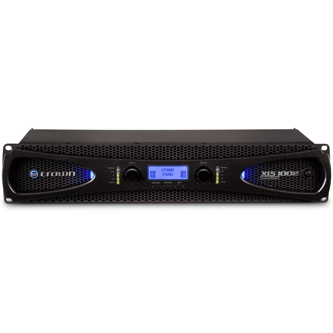 Crown XLS1002 Power Amplifier 1000-Watt w/ Cross-Over & Limiter