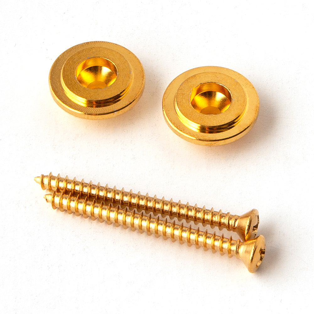PRS Strap Button & Screw (2-Pack) - Gold