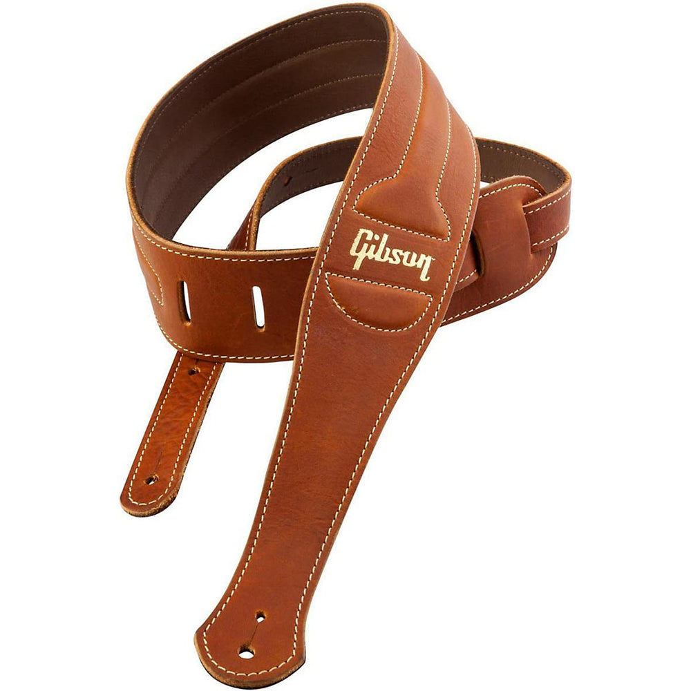 Gibson Classic Leather Strap - w/ Memory Foam - Brown