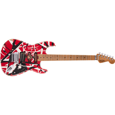 EVH Striped Series Frankie Maple Fingerboard Electric Guitar - Red