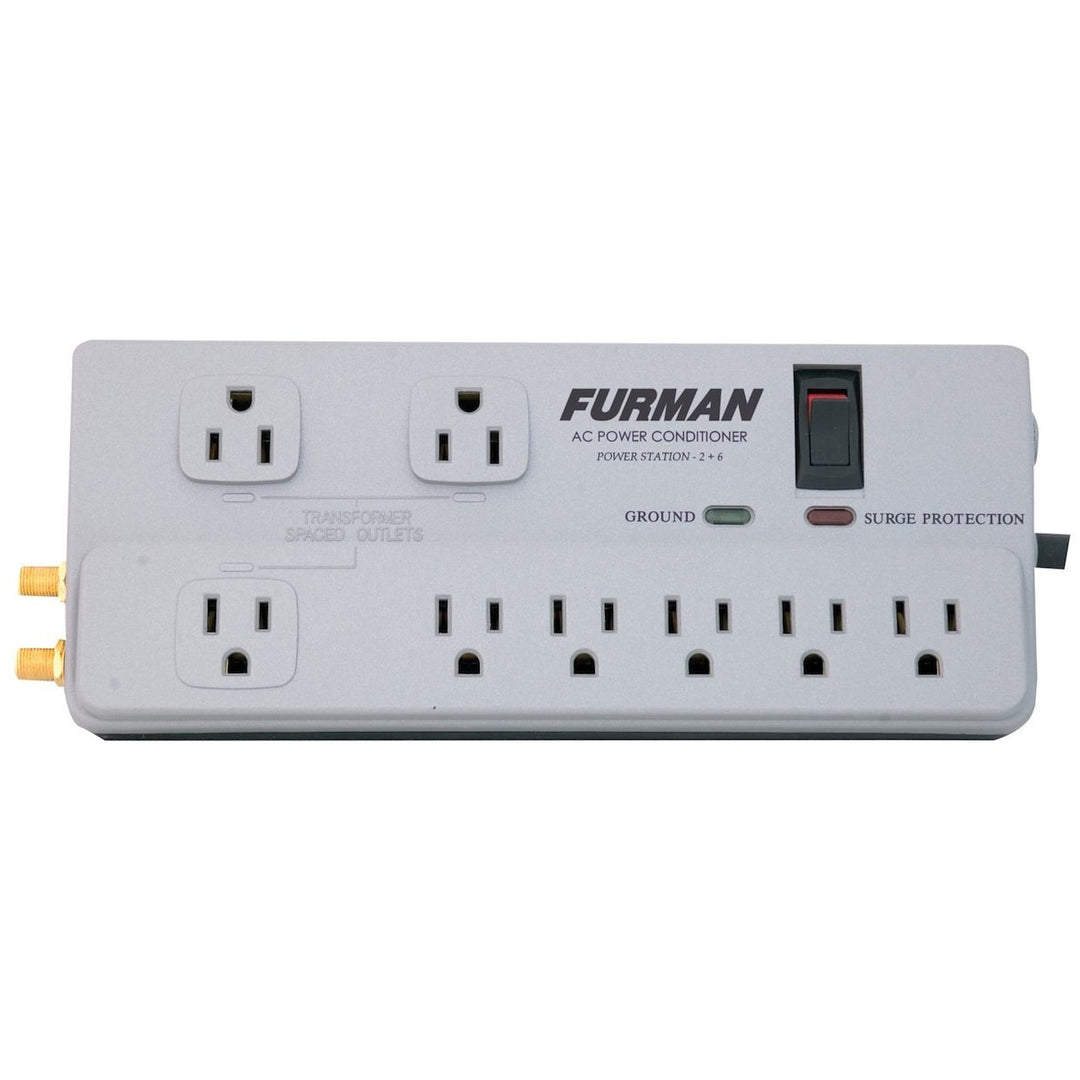 Furman PST-2+6 15A Power Station with 8 Outlets & Surge Suppression