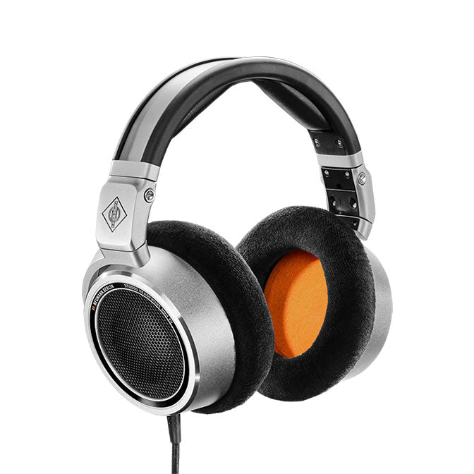 Neumann NDH 30 Open back Studio Headphone - Silver w/ Black & Orange Trim