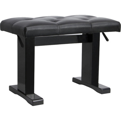 On-Stage KB9503B - Piano Bench with Adjustable Height (Black)