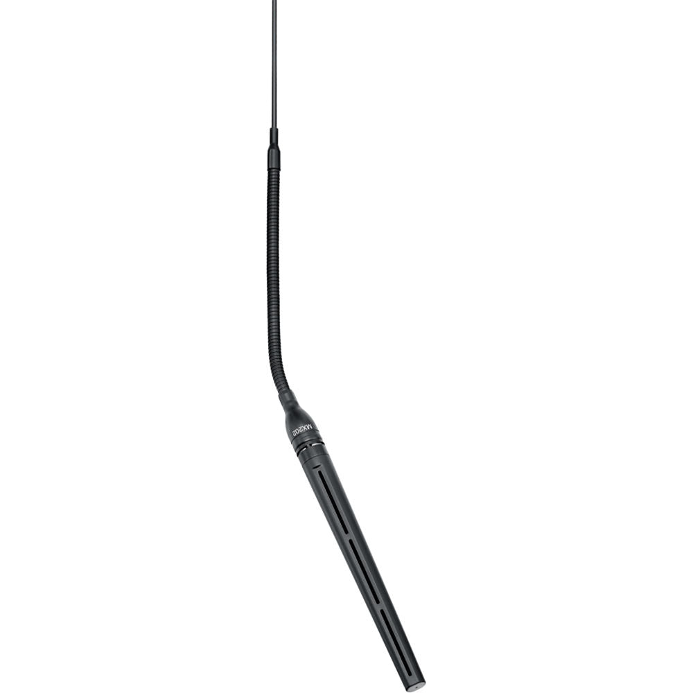 Shure MX202 Overhead Hanging Condenser Microphone Mini-Shotgun Inline XLR Black