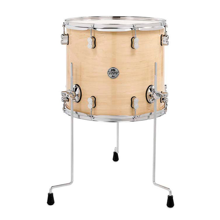 PDP Concept Maple Lacquer 14x16 Floor Tom w/ Chrome Hardware - Natural Lacquer