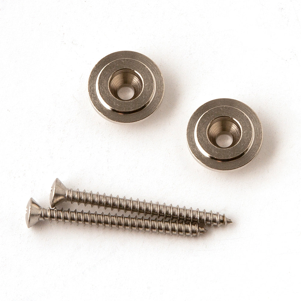 PRS Strap Button & Screw (2-Pack) - Nickel