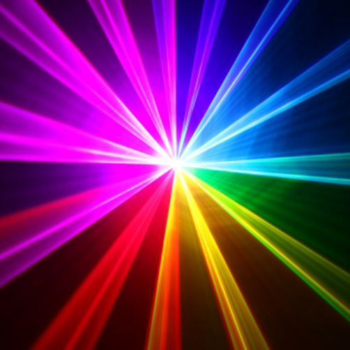 CR LASER POWER-7RGB-2W 7-Colour animation laser + scan laser + burst grating shutter + animatin burst effect