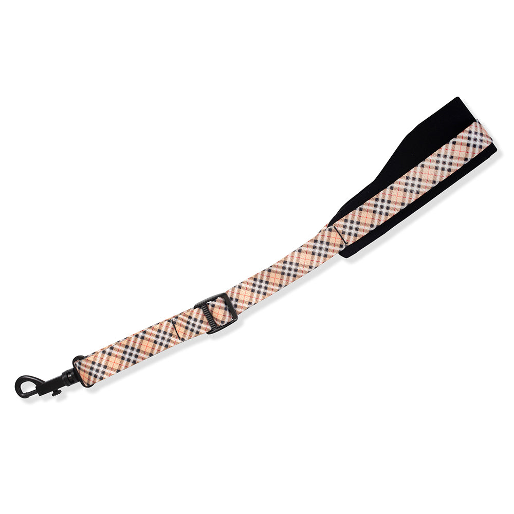 Levy’s MP27-001 Plaid Saxophone Strap - Tan / Black / Red