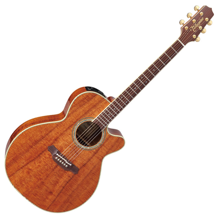 Takamine EF508KC Pro Series NEX All Koa Acoustic Electric Guitar - Natural w/ Case