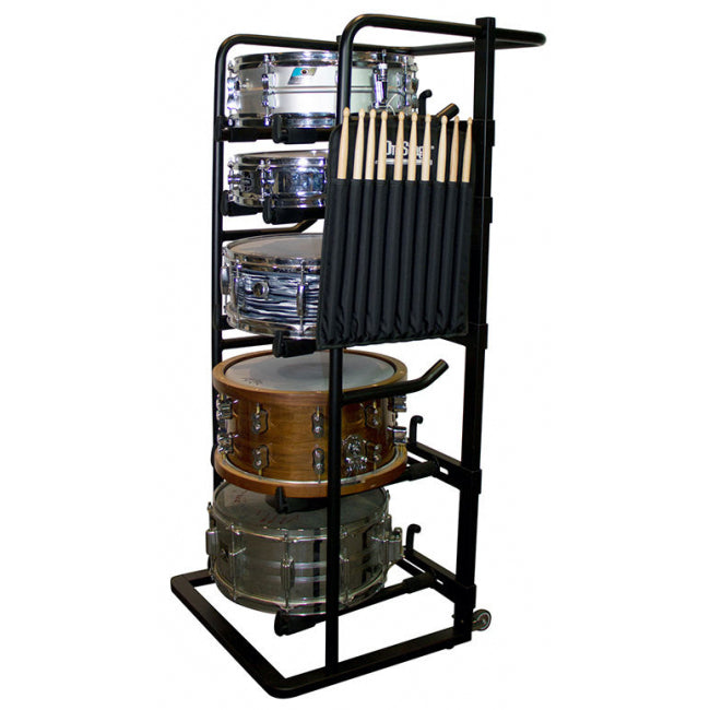 On-Stage DRS9000 Snare Drum Display Rack (Holds 5 Snares)