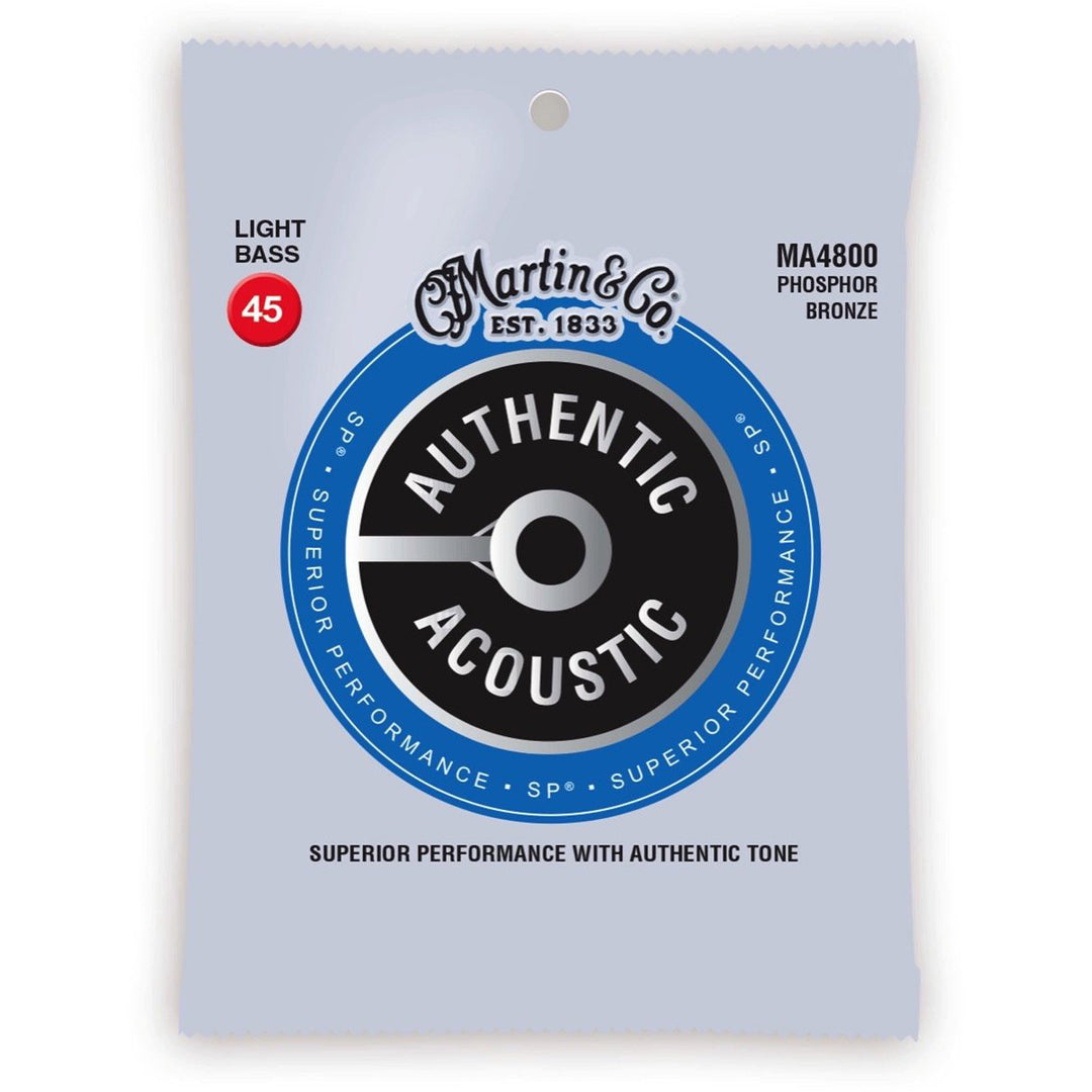 Martin MA4800 Authentic Acoustic SP Bass Guitar Strings - Light 45-100