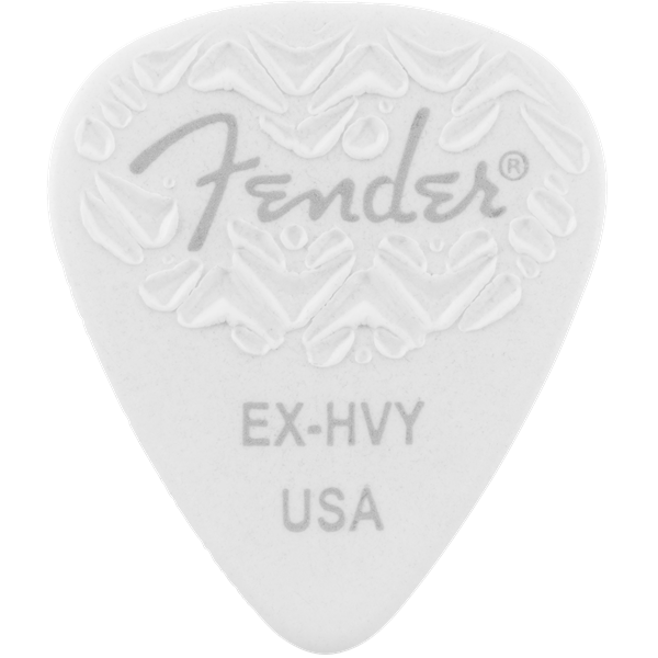 Fender 351 Shape Wavelength Celluloid Picks — 6-Pack - White