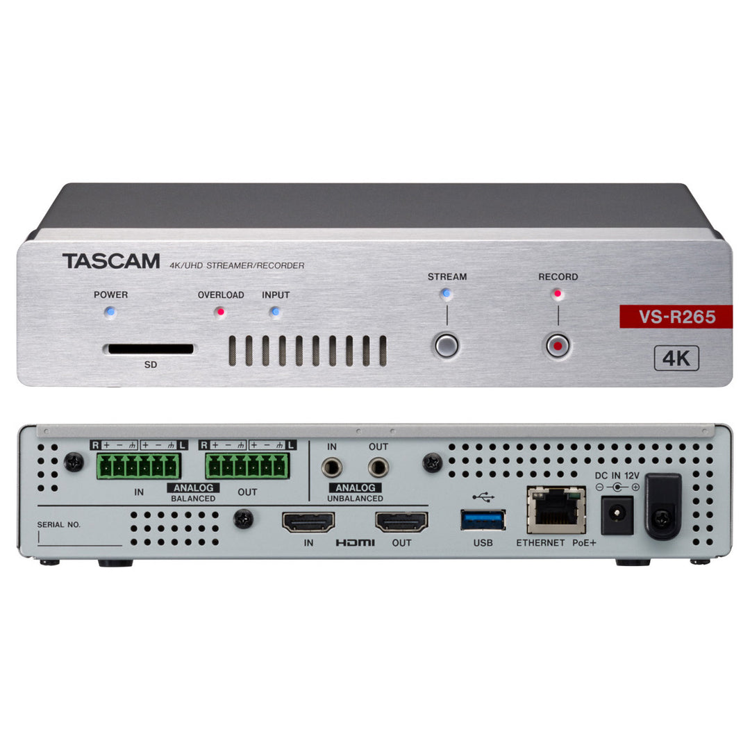 Tascam VS-R265 4K UHD Streamer and Recorder
