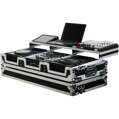 Odyssey Remixer Glide Style Series: CD/Digital Media DJ Coffin (Black/Silver)