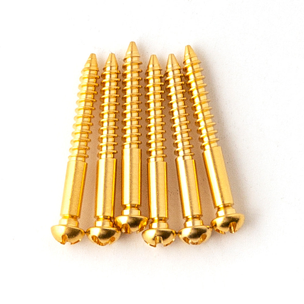 PRS Tremolo Bridge Knife Edge Screws (Machined) 6-Pack - Gold