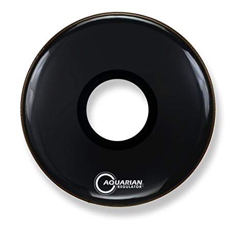Aquarian RPT28BK - 28'' FRONT LG HOLE W/RING BLK  28''DRUMHEAD