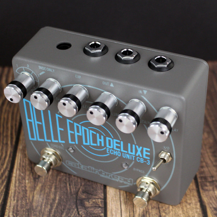 Catalinbread Belle Epoch Deluxe Echo Unit CB-3 Guitar Pedal (Grey and Blue)