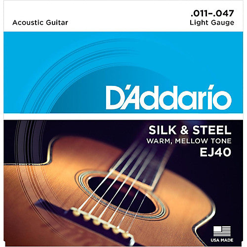 D'Addario EJ40 - SET FOLK SILK & STEEL
