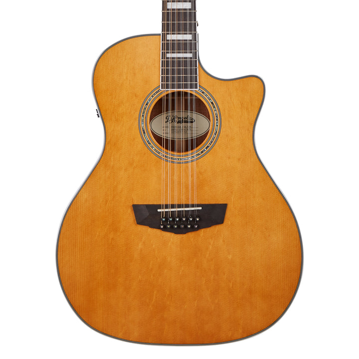 D'Angelico Premier Fulton 12-String Acoustic Guitar - Vintage Natural