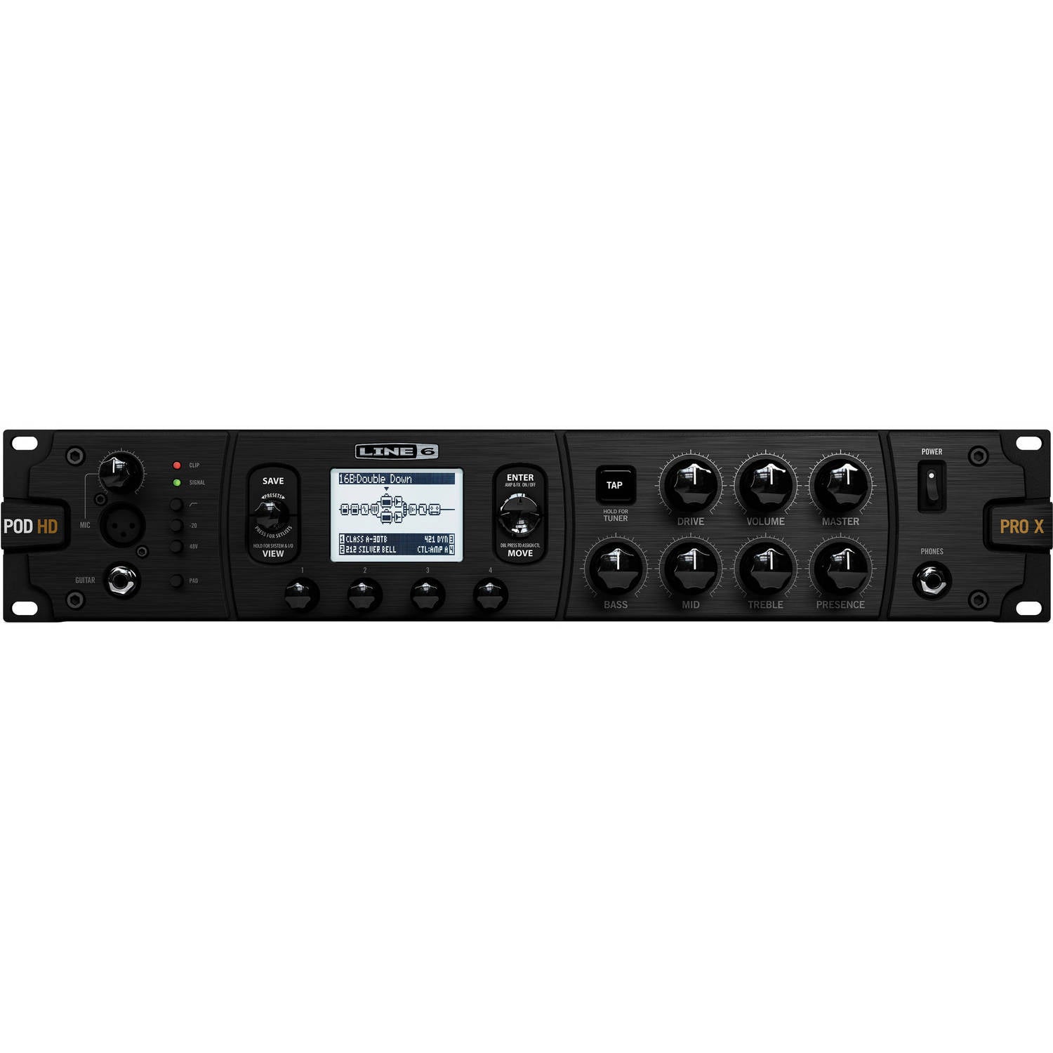 LINE6 マルチエフェクター POD PRO ラックタイプ Line 6 POD HD PRO X Multi-FX Procesor Rackmount Hardware – Music